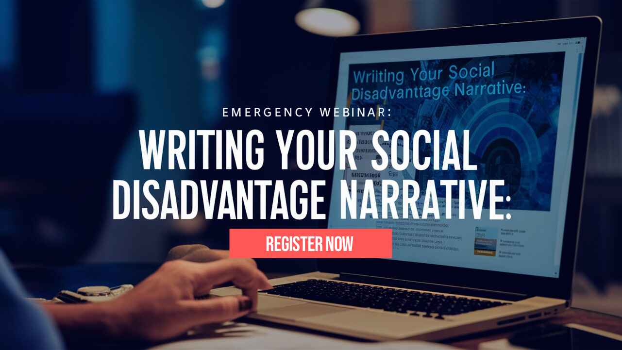 How to Write Your Social Disadvantage Narrative